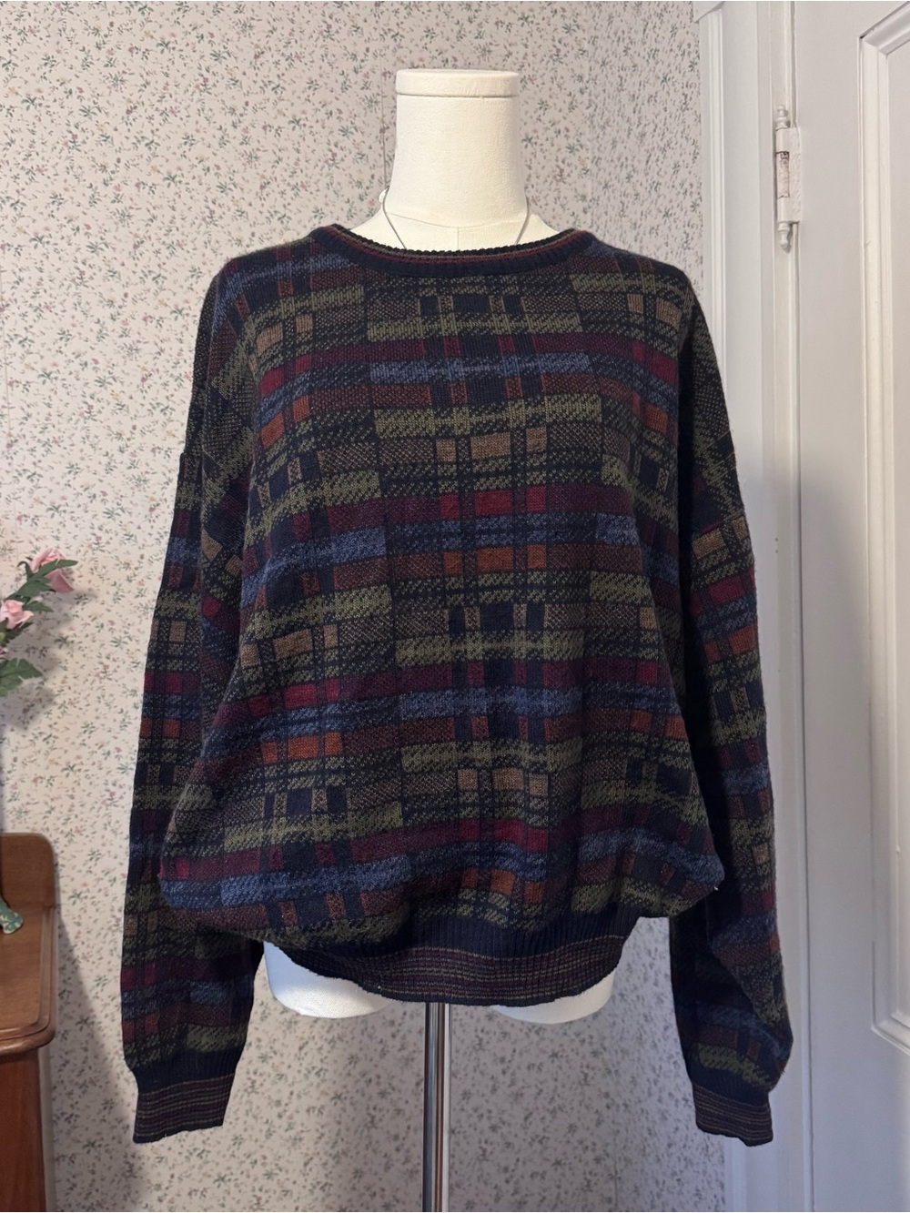 VINTAGE Alfani Made in Italy Grandpa Crewneck Sweater